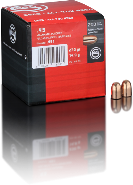 GECO .45 Auto VM RK Geschoss